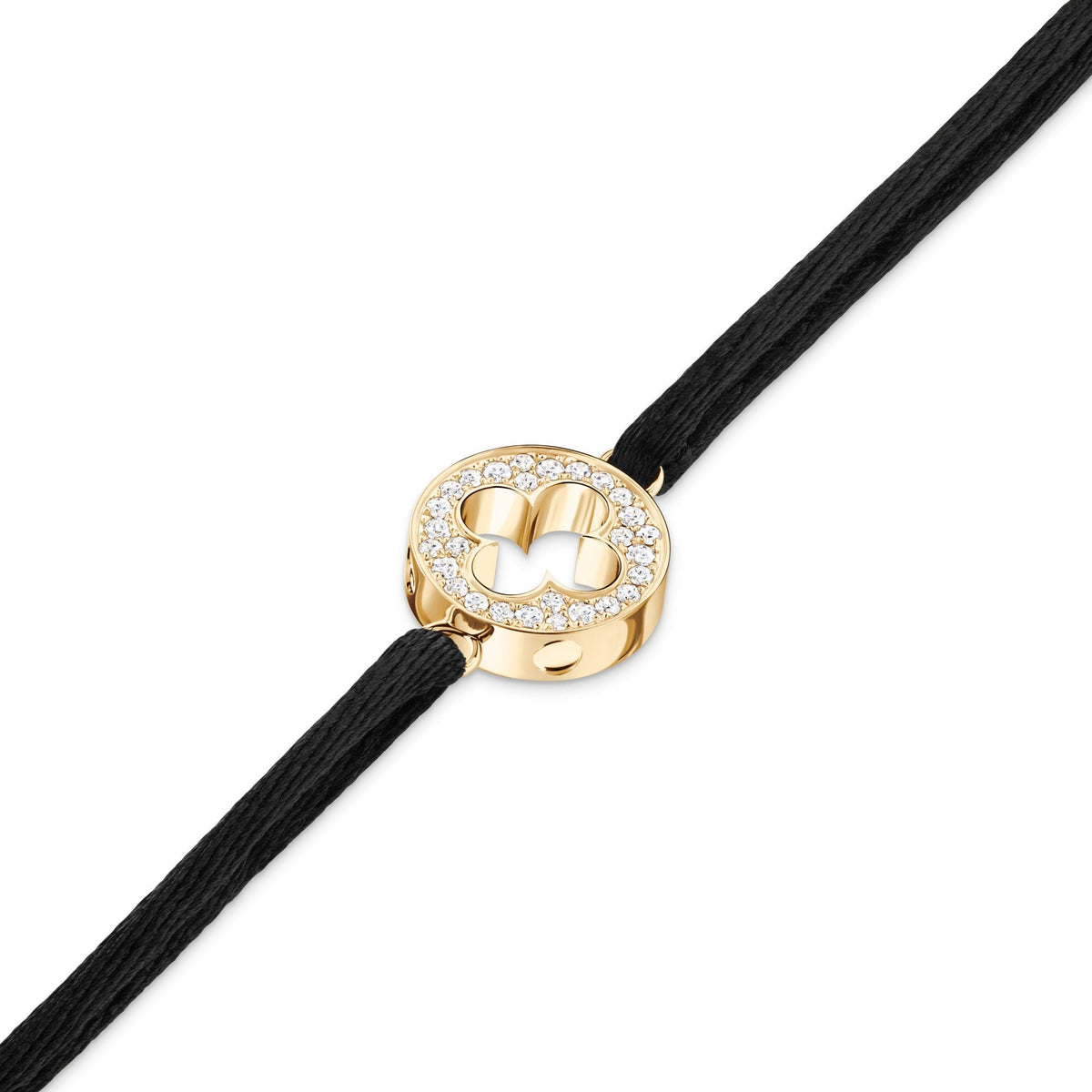 Empreinte Cord Bracelet, Yellow Gold and Diamonds