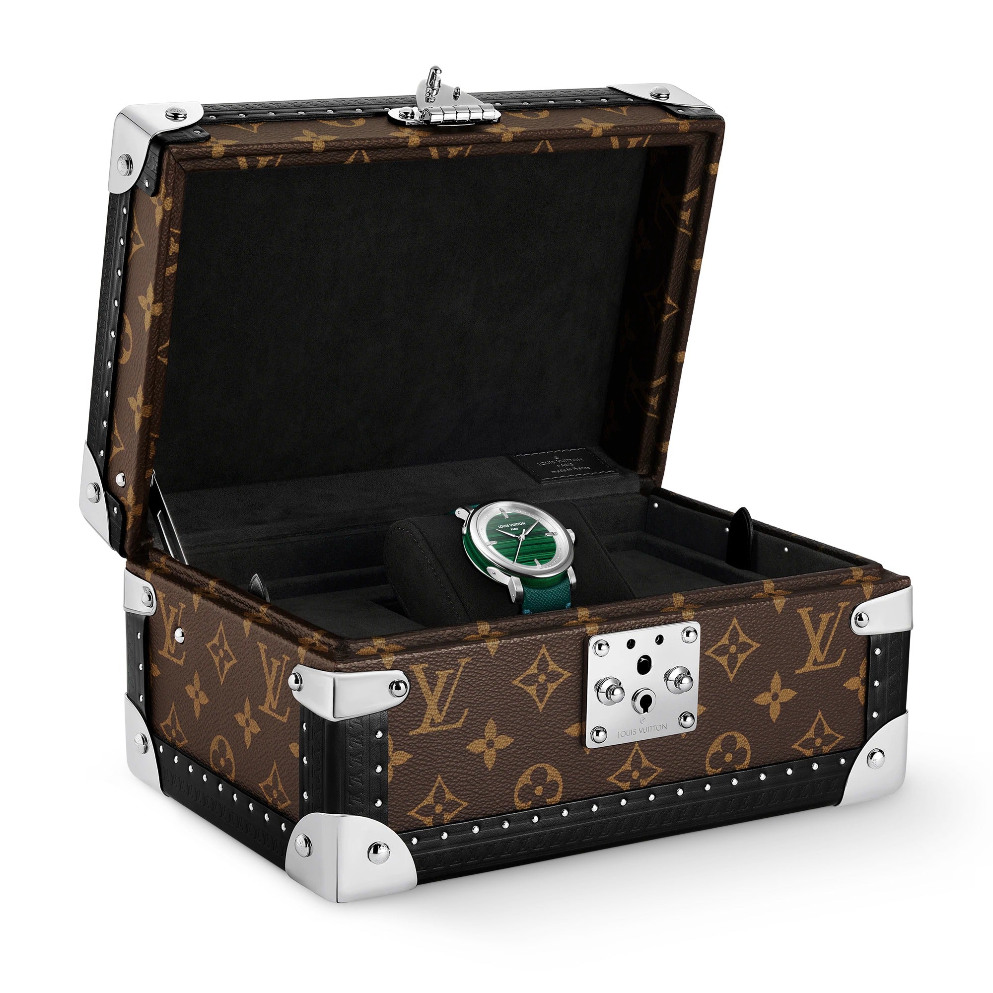 Louis Vuitton Escale, Automatic, 40mm, Platinum and malachite
