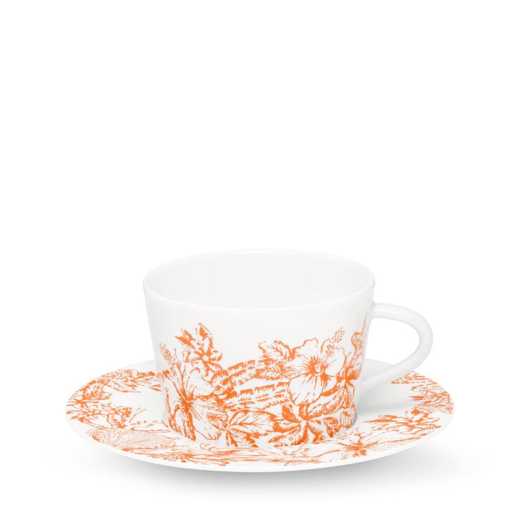 Set Of 2 Teacups and Saucers LV By The Pool