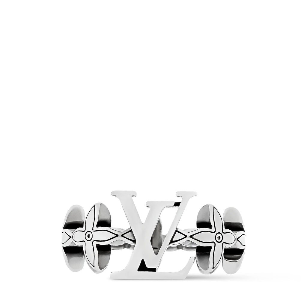 LV Flower Puffy Chain Ring