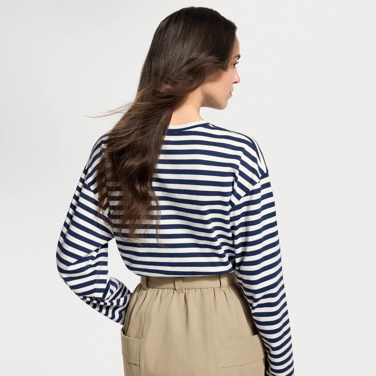 Striped Long-Sleeved Top