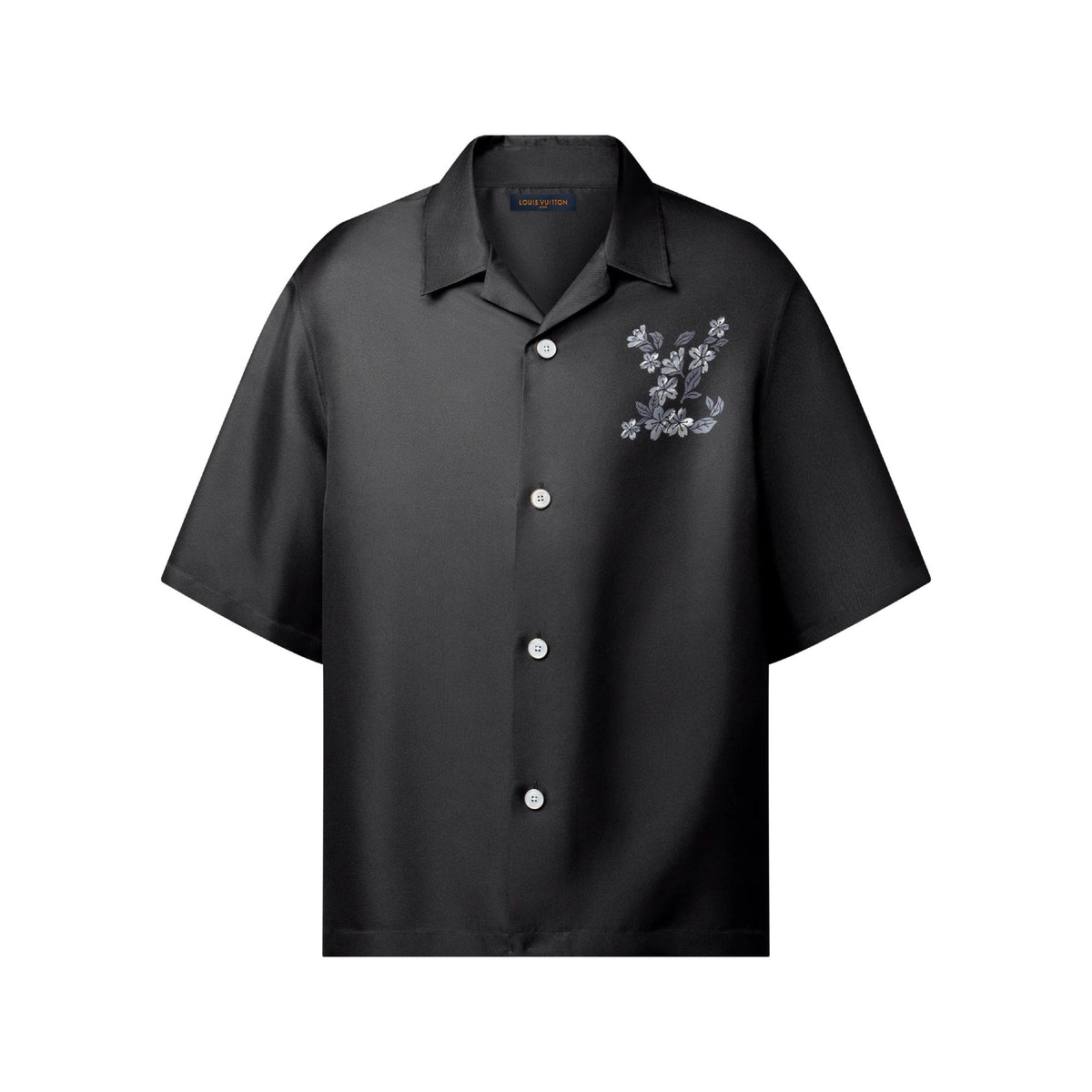 Printed Signature Silk Shirt