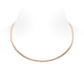 Le Damier de Louis Vuitton Small Necklace, Rose Gold and Diamonds