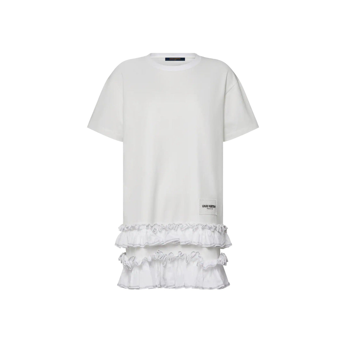 Ruffle Trim T-Shirt Dress