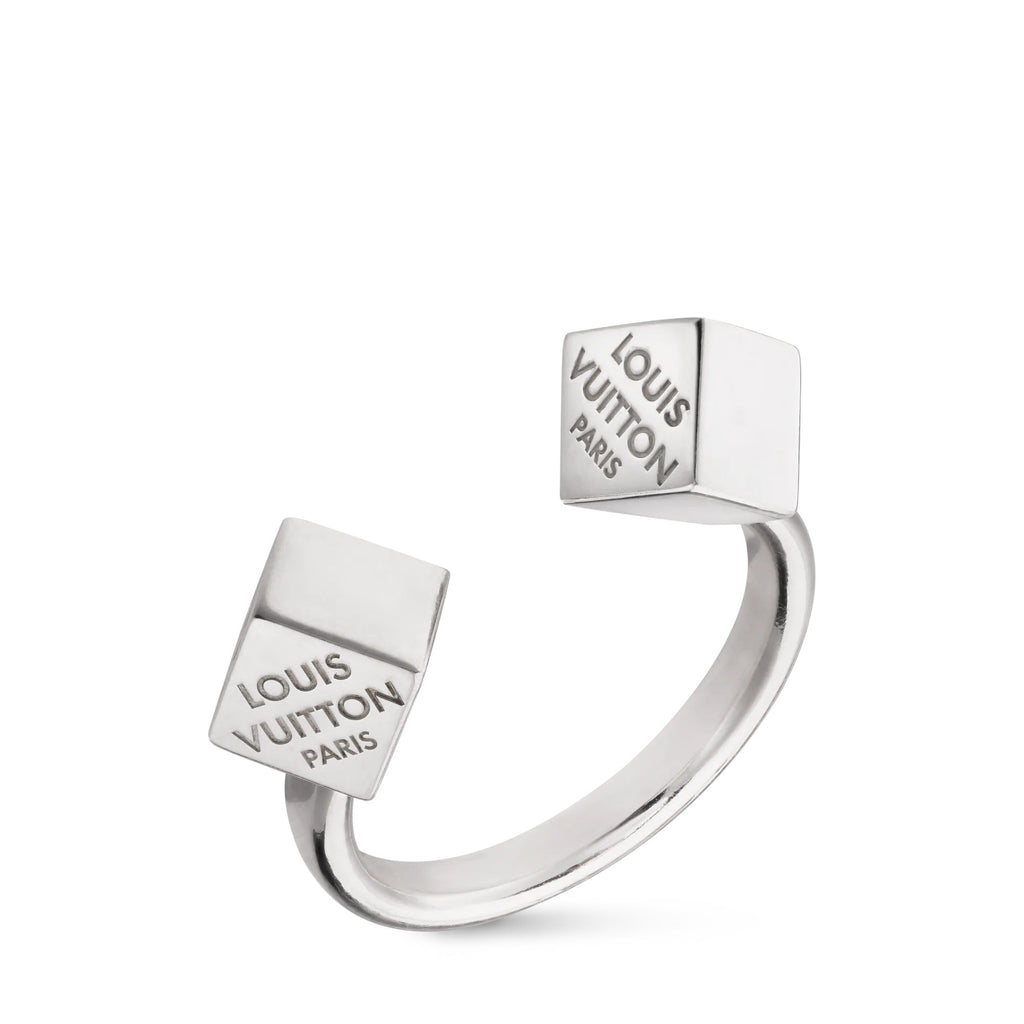 LV Cube Ring Silver