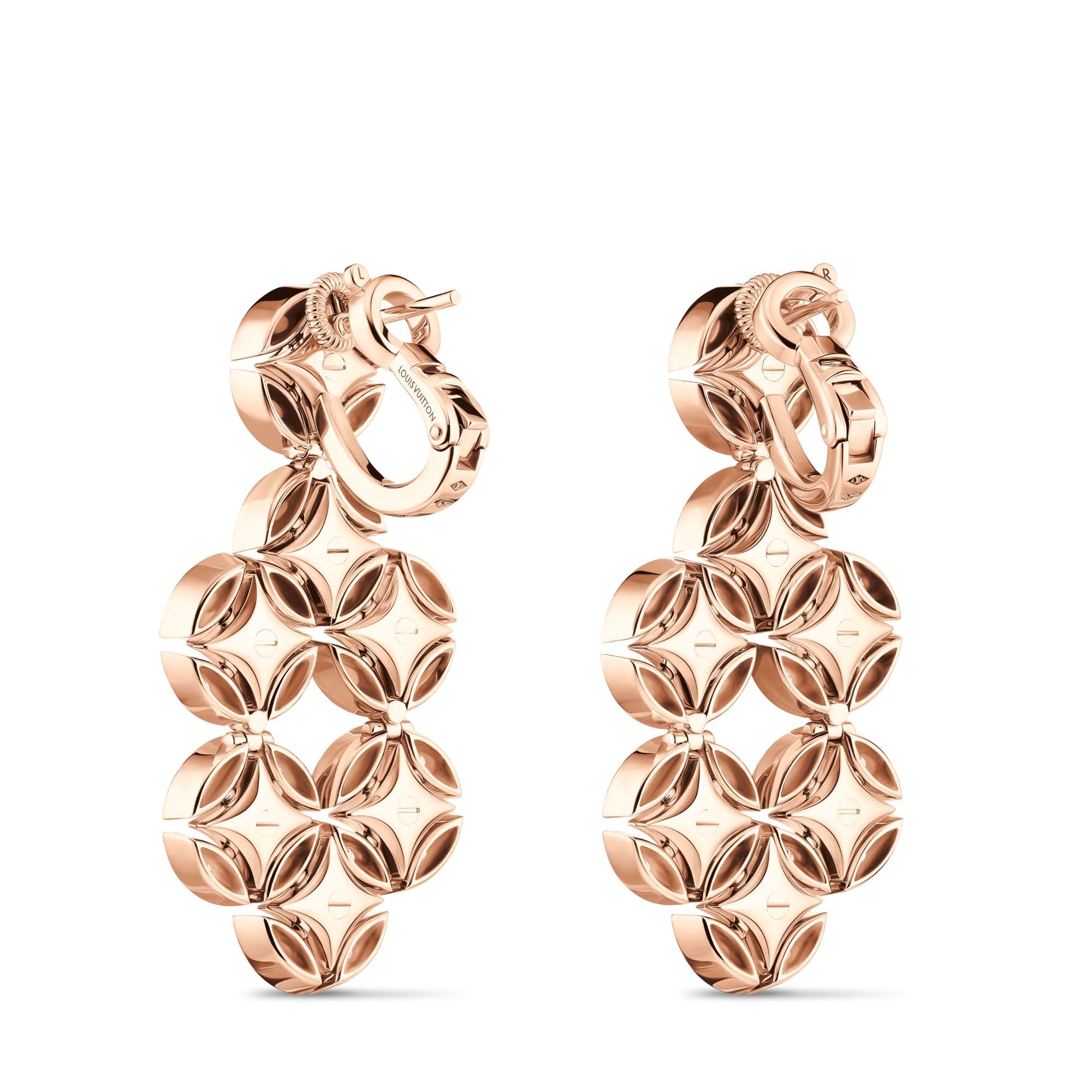 Galaxie Earrings, Rose Gold and Diamonds