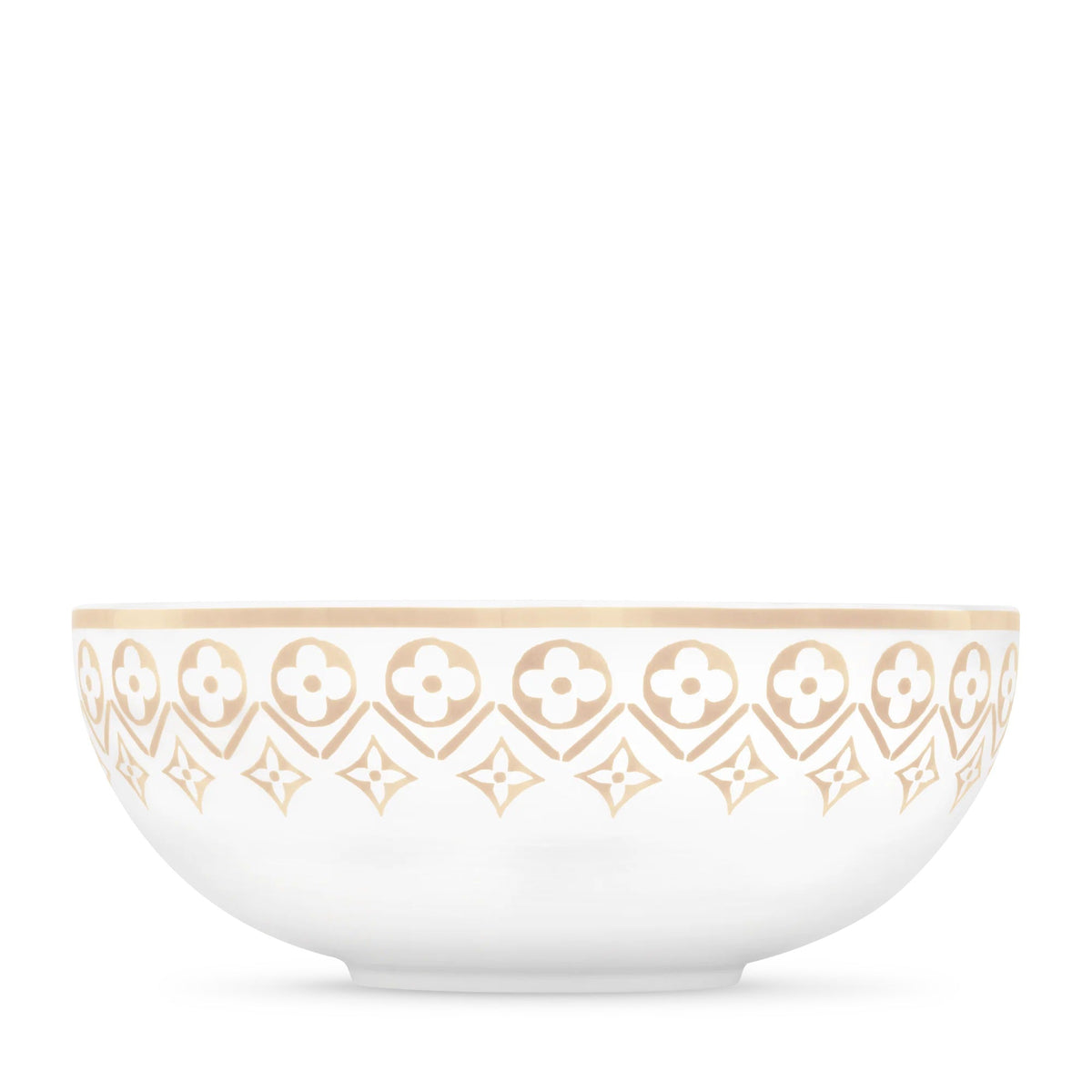 Large Bowl Monogram Flower Tile