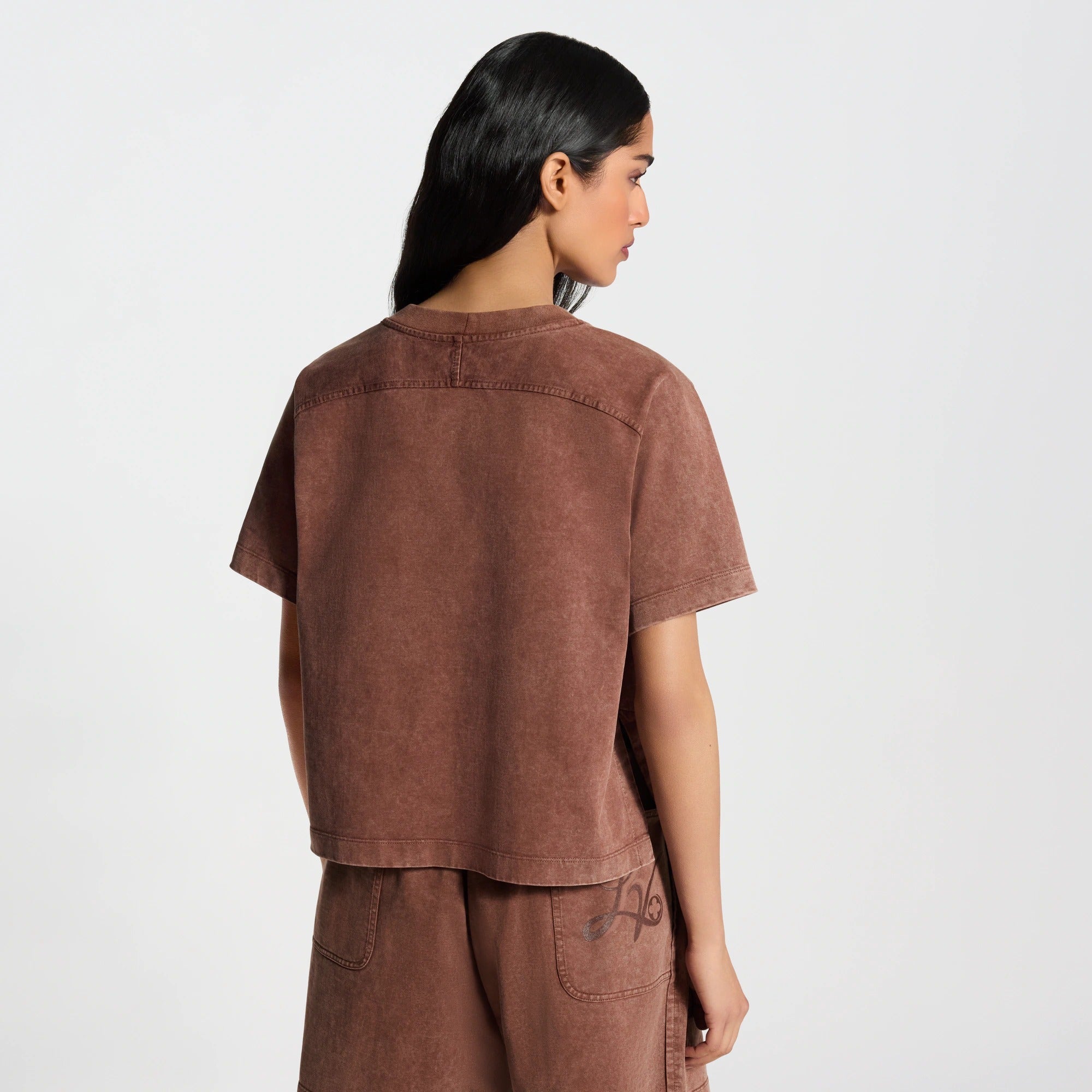 Signature Print Overdyed T-Shirt
