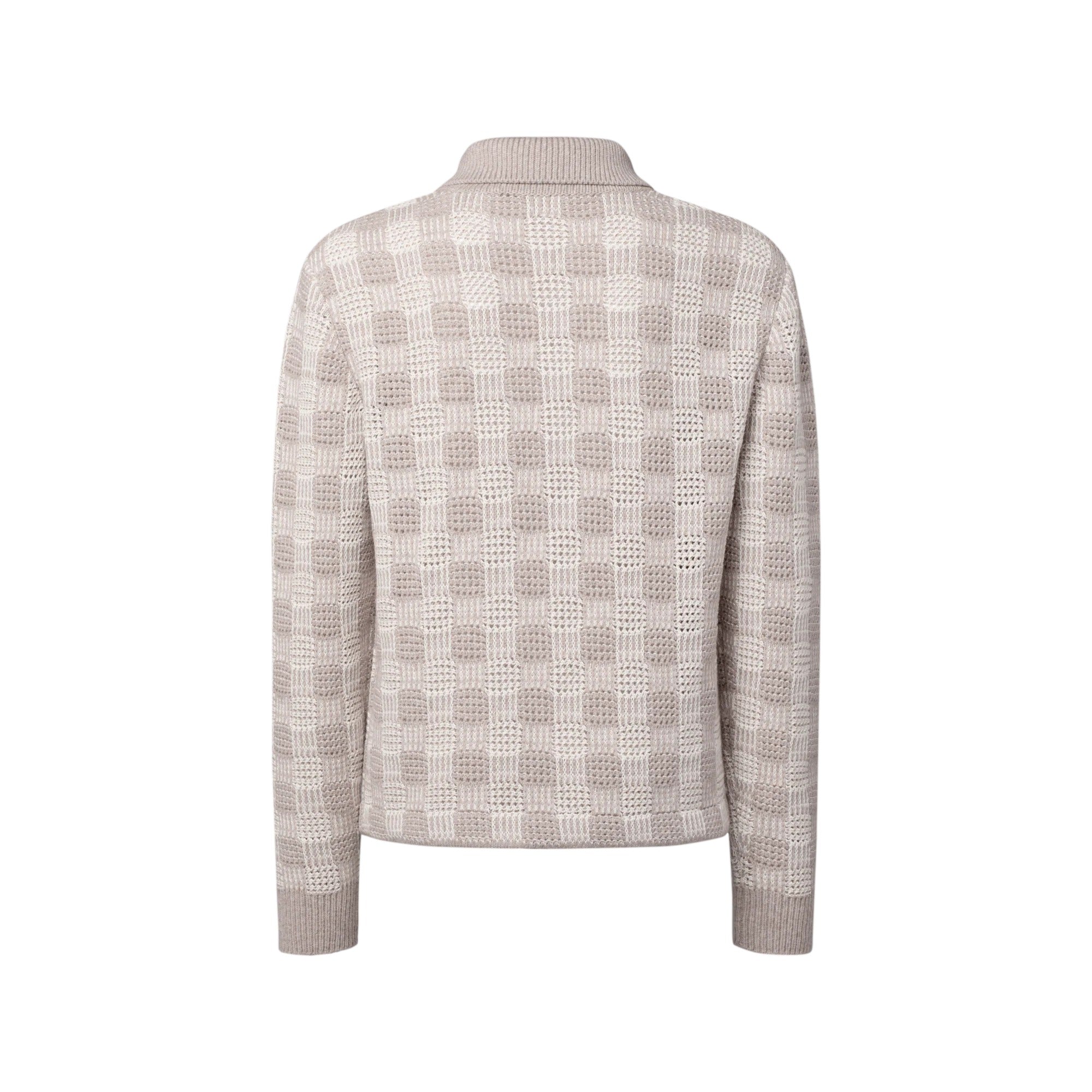 Tweedy Jacquard Check Cardigan
