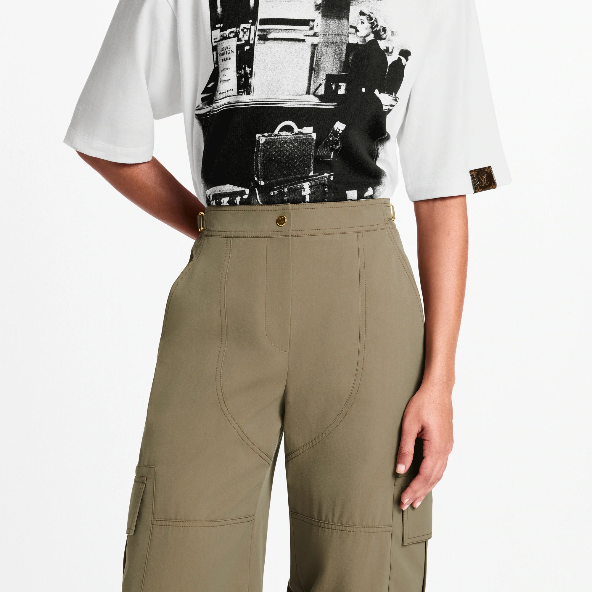 Wide-Leg Cargo Pants
