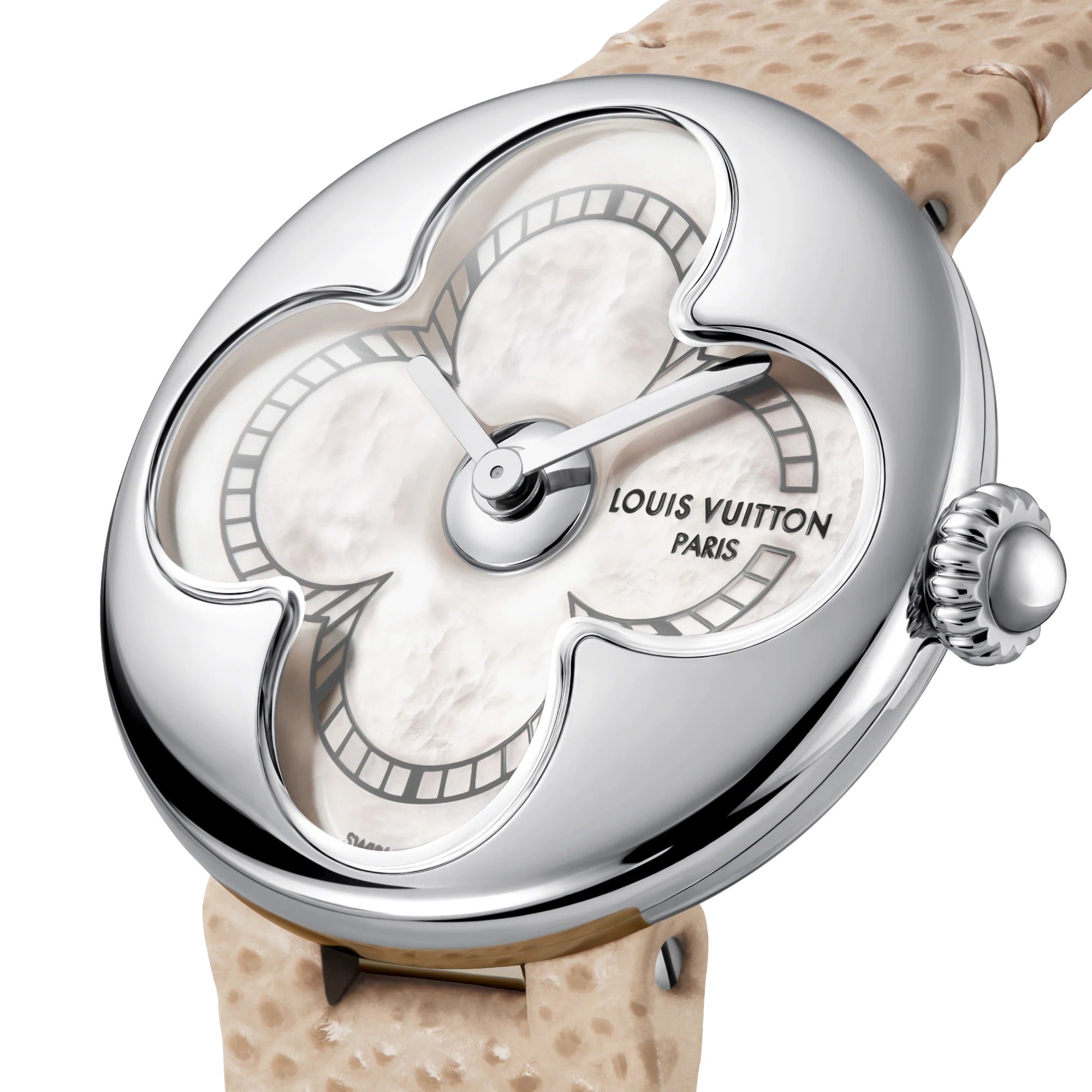Color Blossom, Quartz, 26 MM, Steel and White Mother-Of-Pearl
