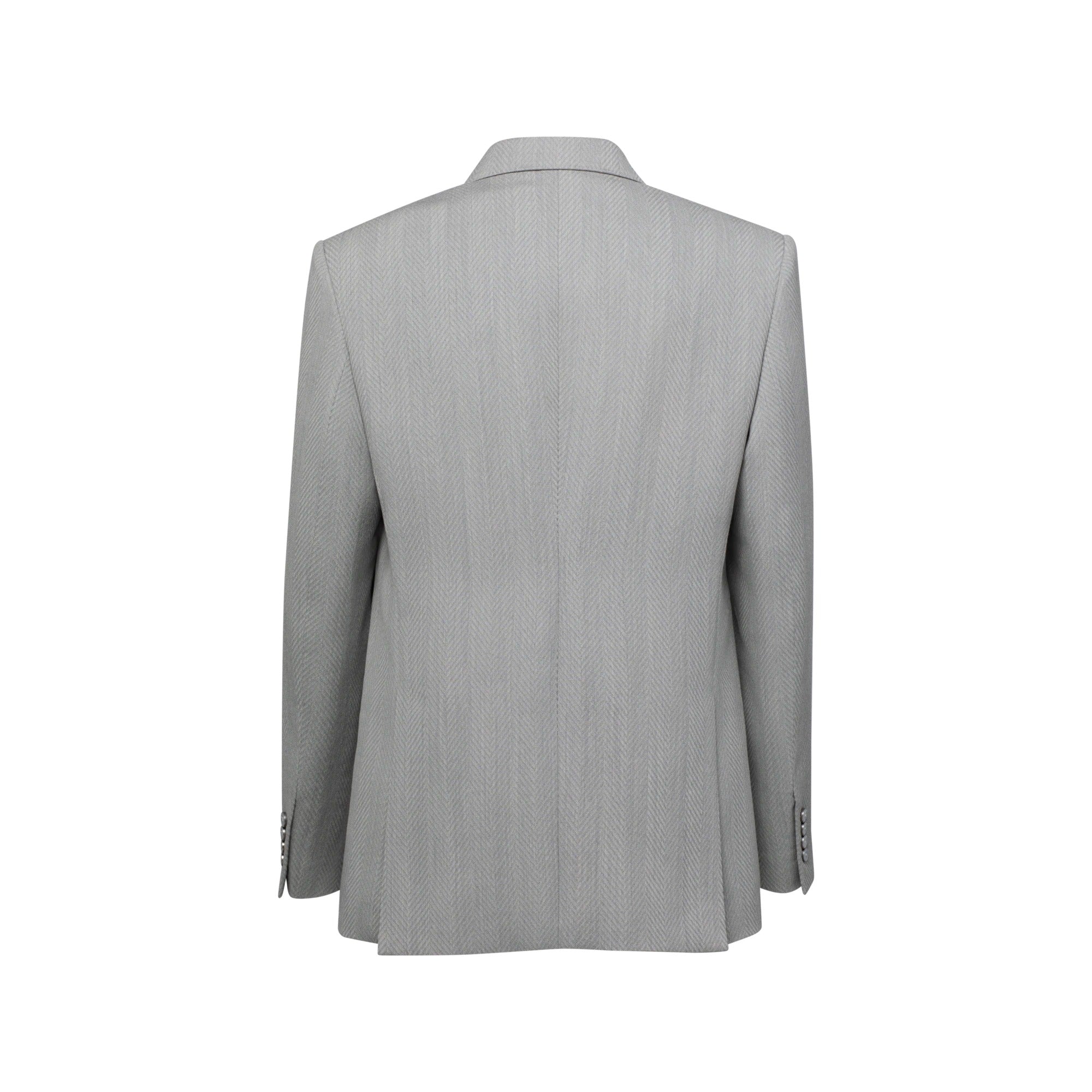 Relaxed Reflective Double-Breasted Jacket