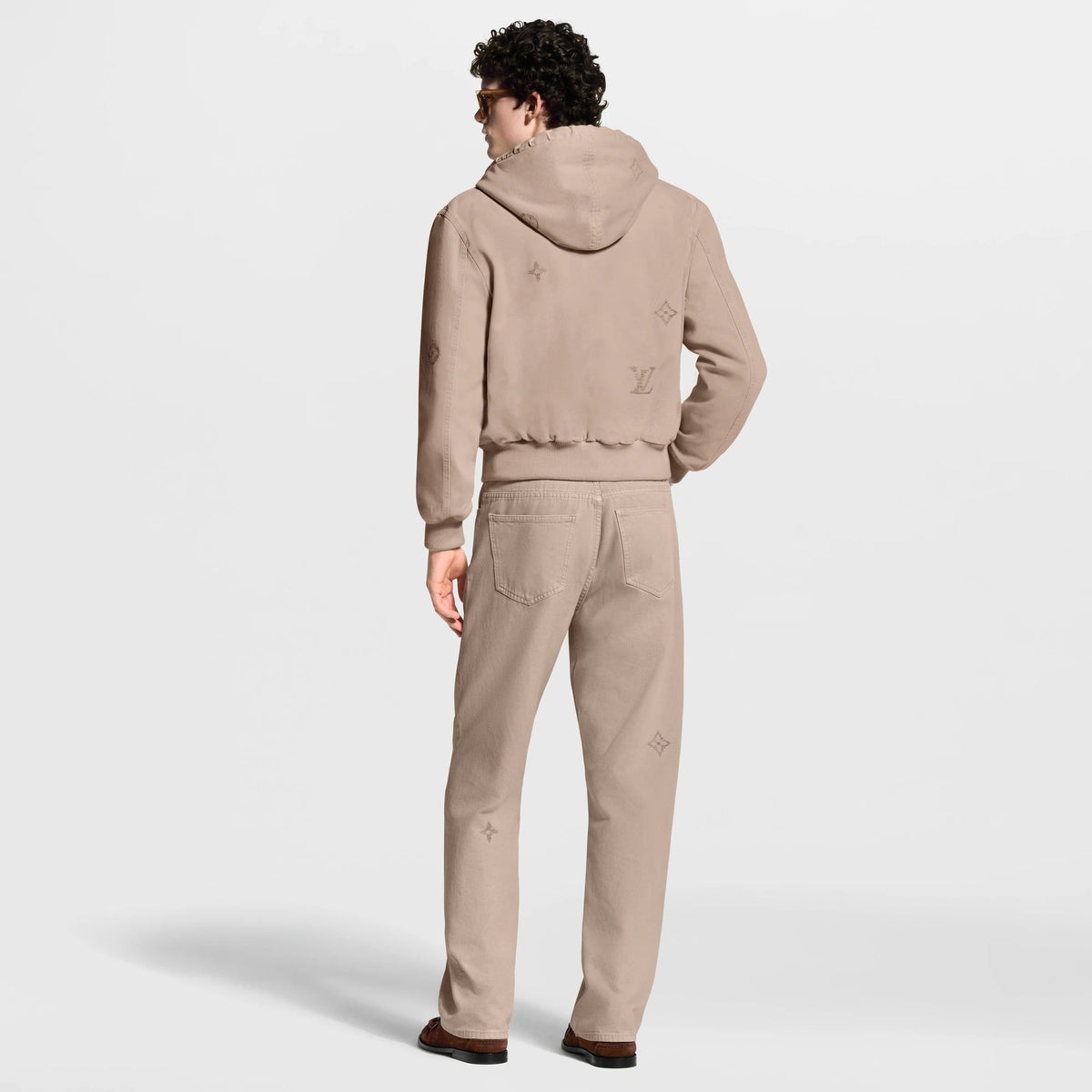 Embroidered Signature Hooded Blouson