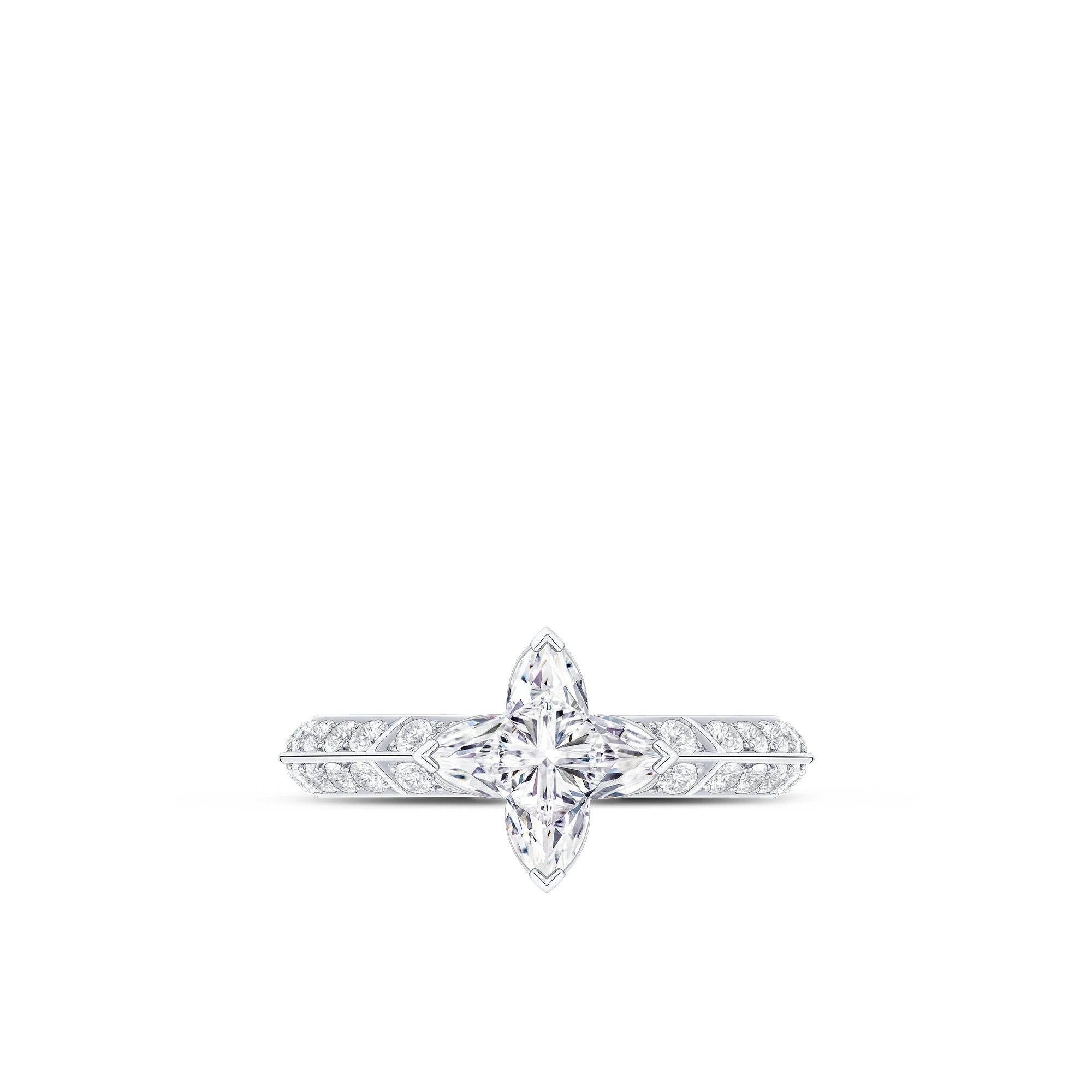 LV Diamonds Pavé Solitaire, LV Monogram Star cut