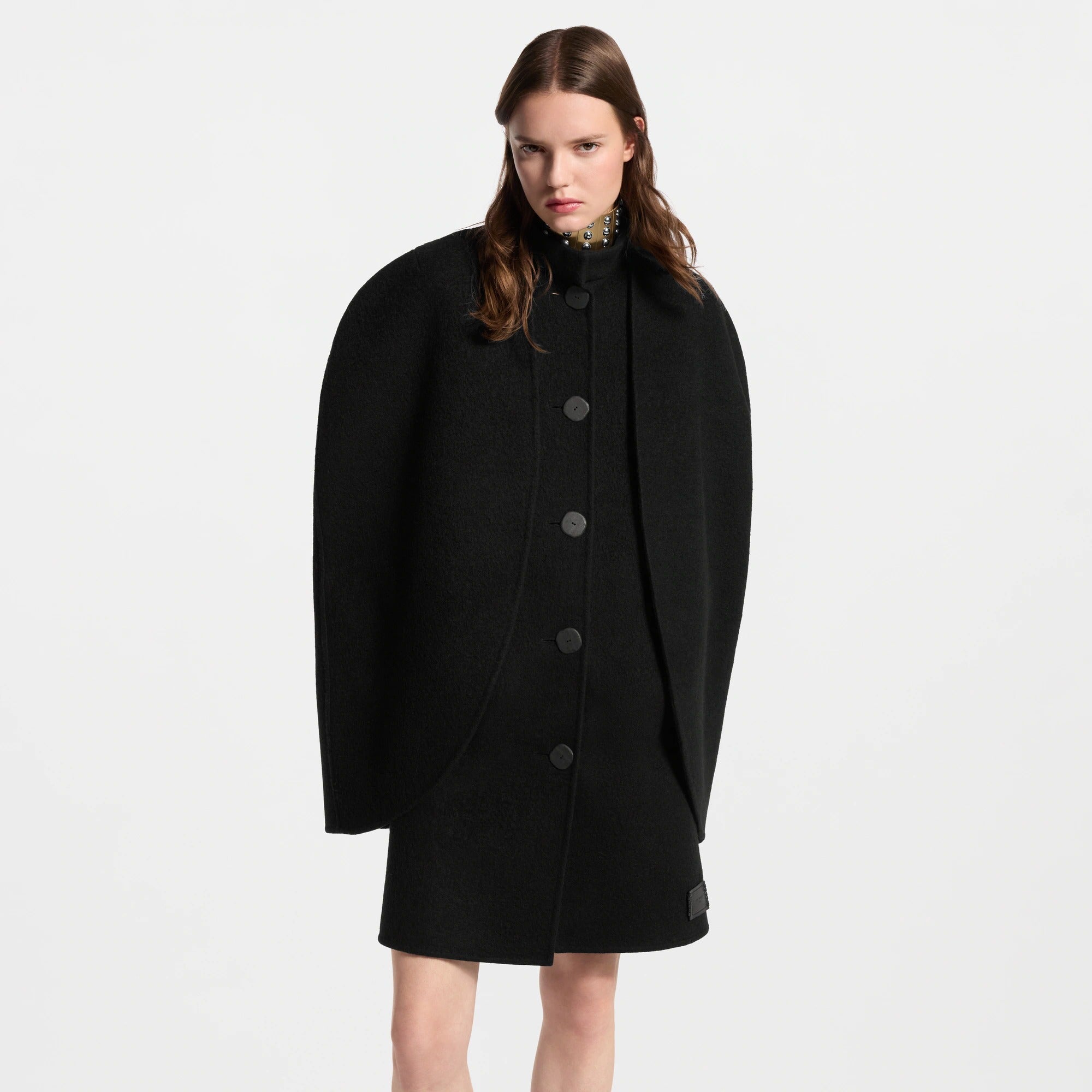 Layered Cape Coat