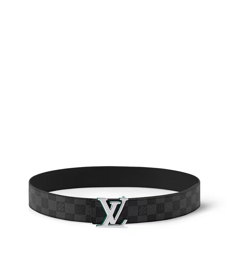 LV Optic Damier Graphite 40mm Reversible Belt