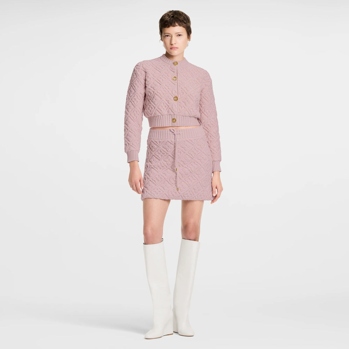 Monogram Toweling Mini Skirt