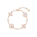 Color Blossom BB Star and Sun Multi-Motif Bracelet, Pink Gold, White Mother-of-Pearl and Diamonds