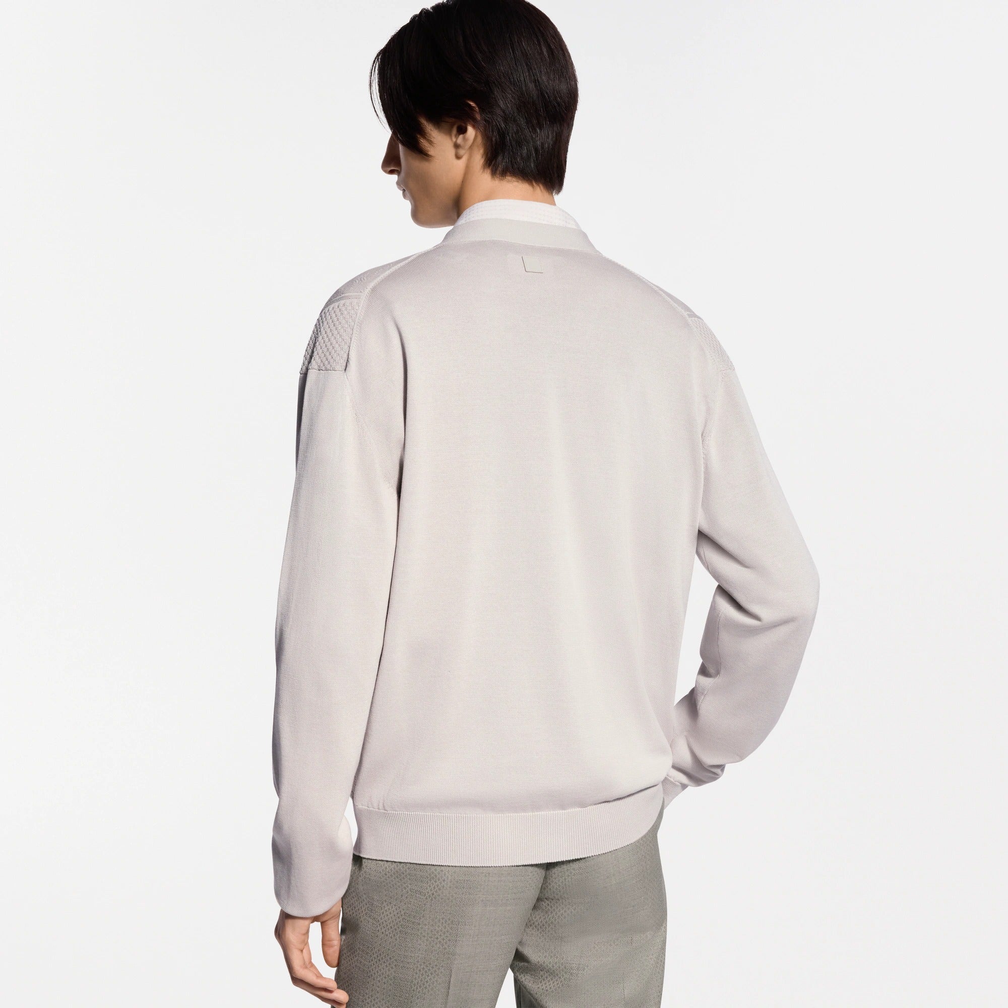 Pointelle Cotton-Silk Cardigan