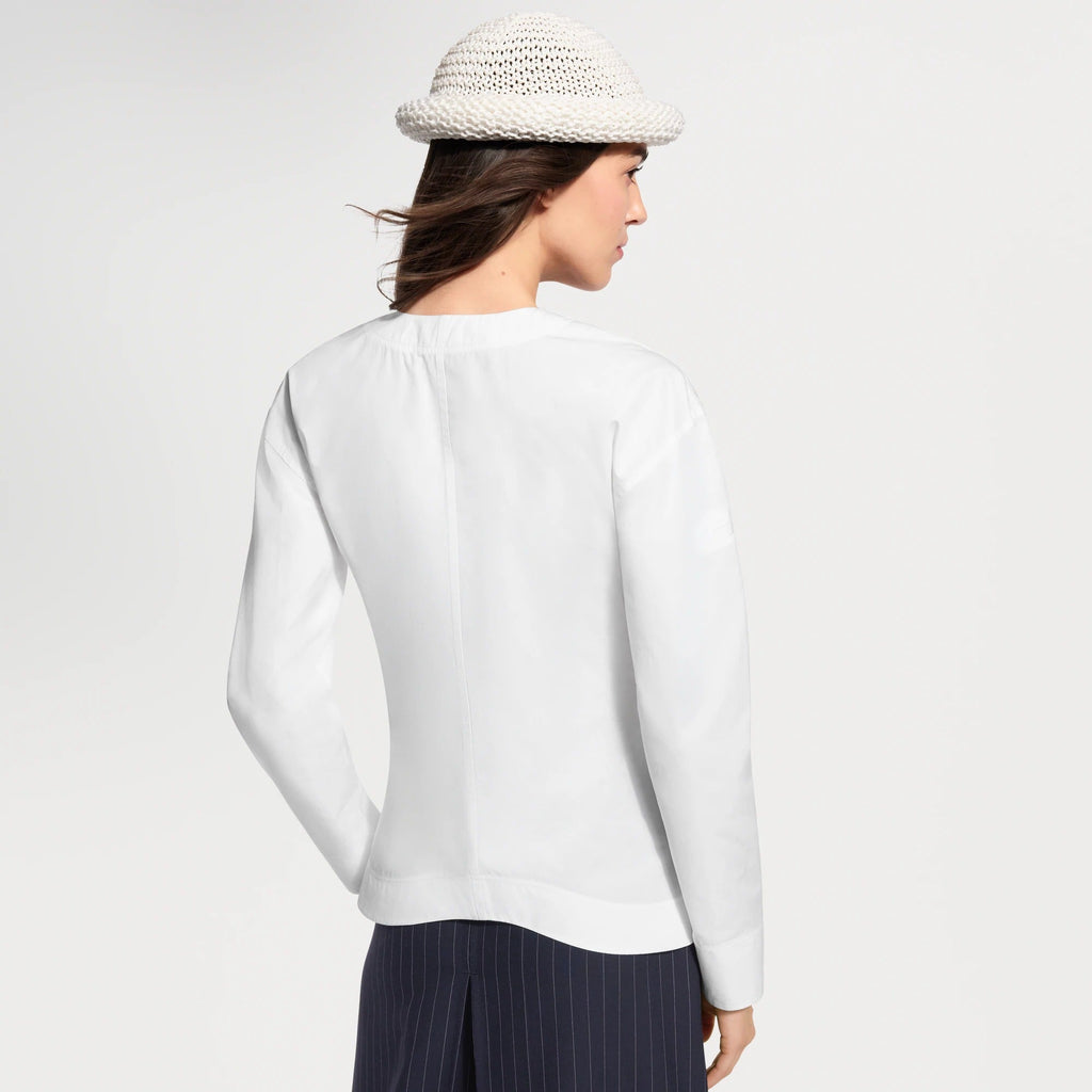 Asymmetrical Bib Blouse