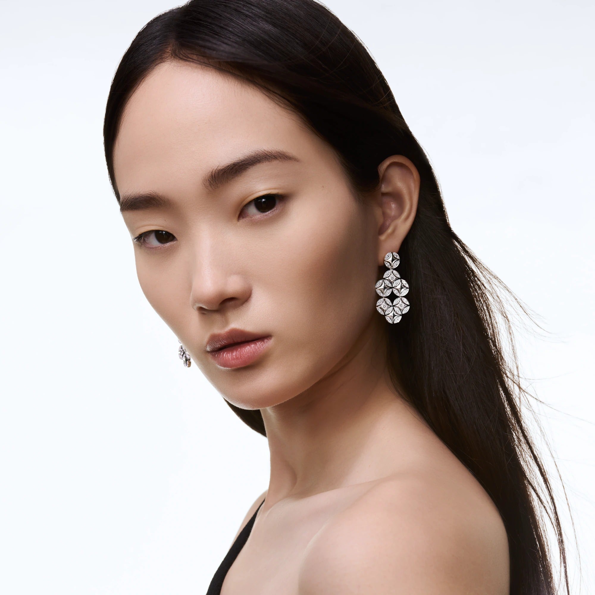 Galaxie Earrings, White Gold and Diamonds
