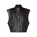 Leather and Nylon Gilet
