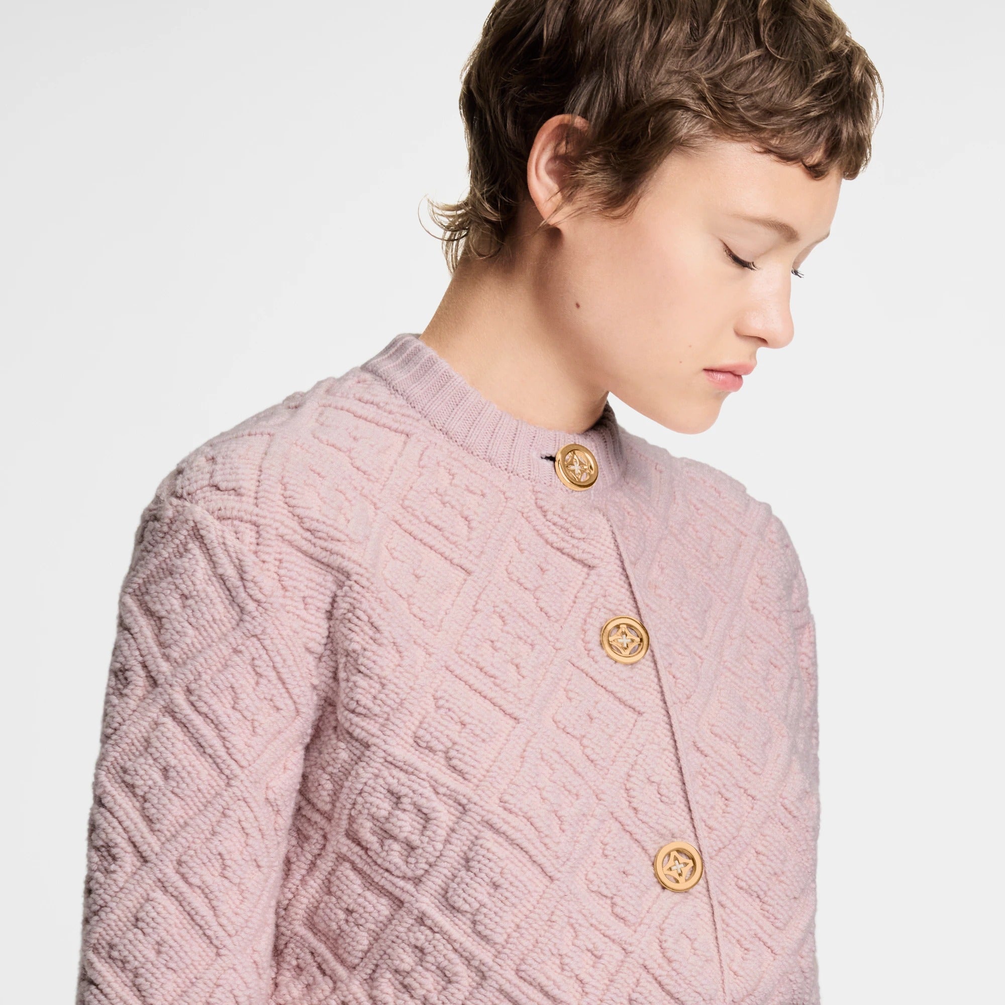 Monogram Toweling Cardigan