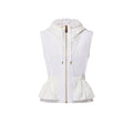 Monogram Accent Peplum Gilet