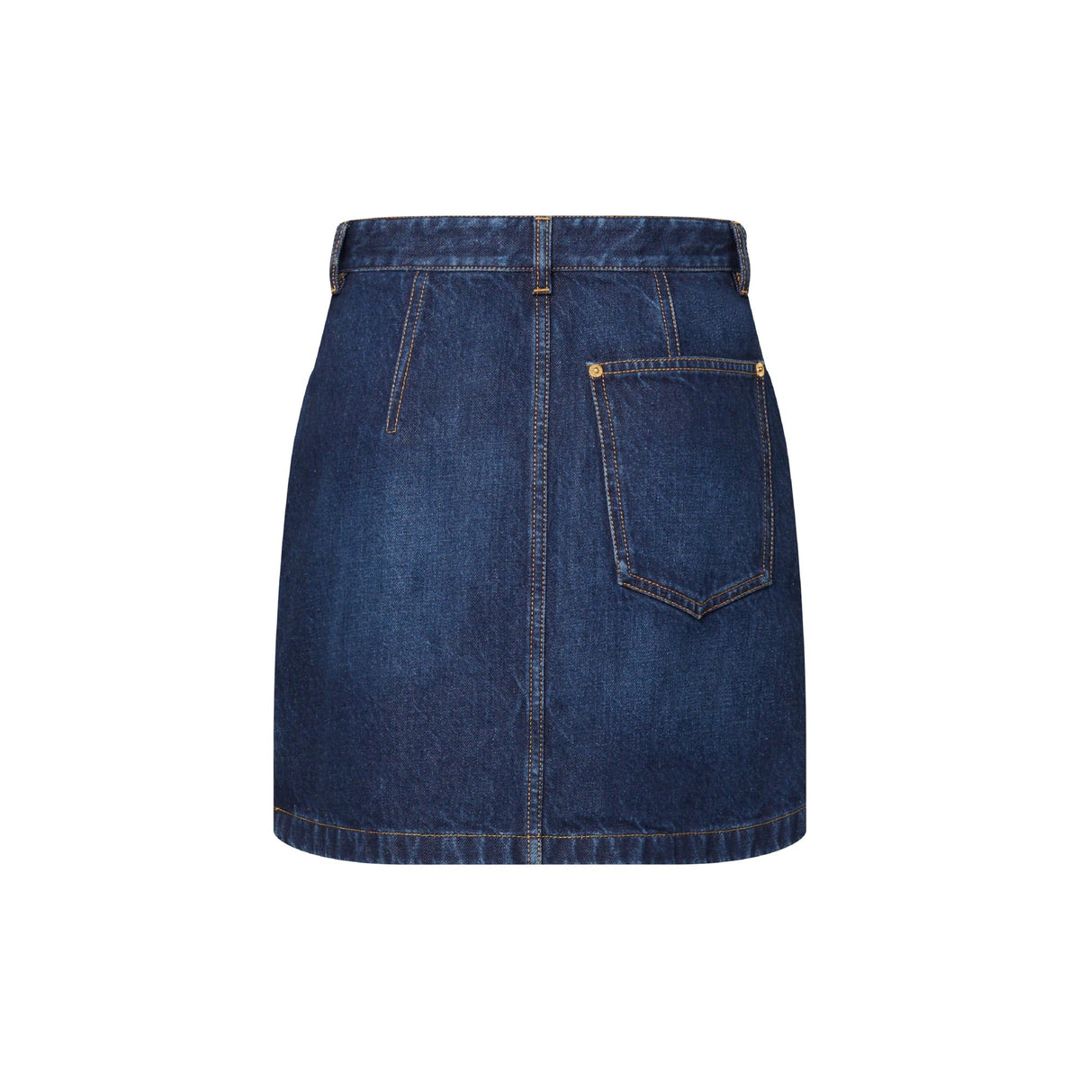 Washed Denim Skirt