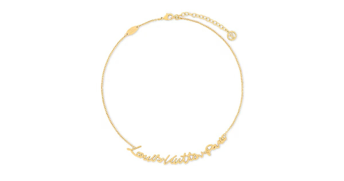 LV Script Necklace