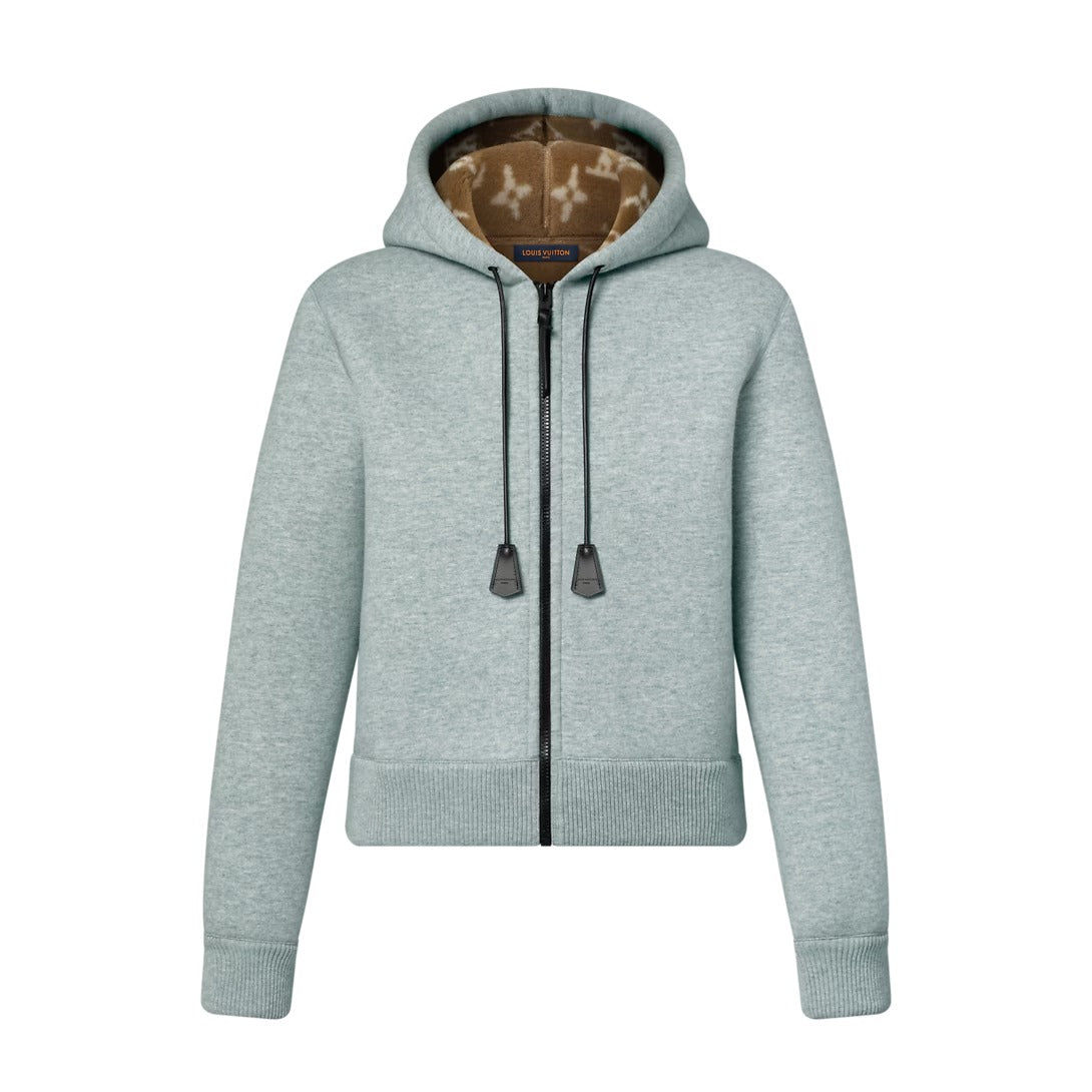 Fleece-Lined Zip-Up Hoodie