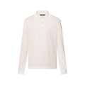 Damier Signature Long-Sleeved Polo Shirt
