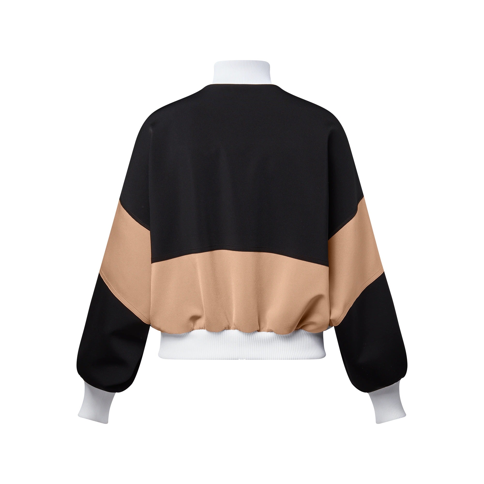Color-Blocked Bomber Jacket