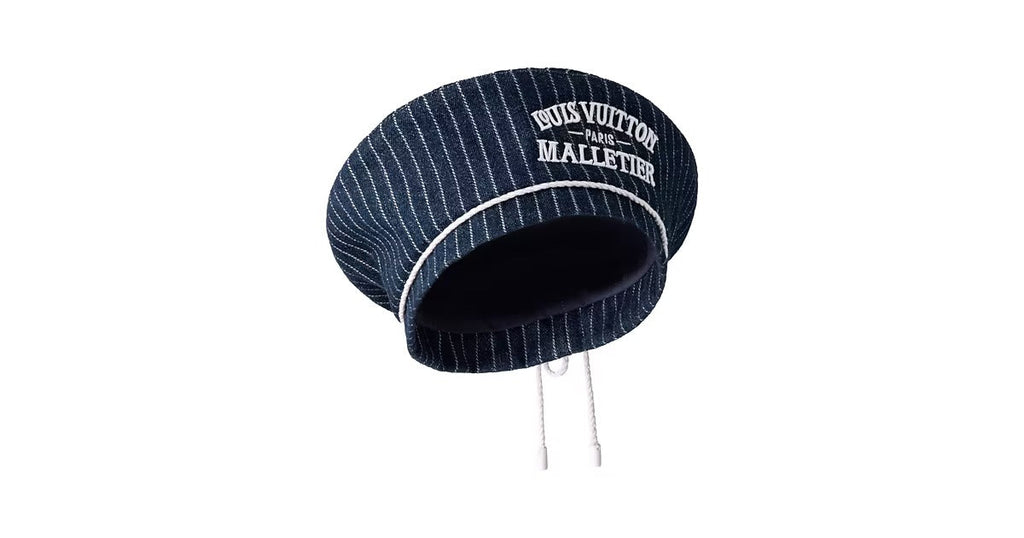 Denim Stripes Beret