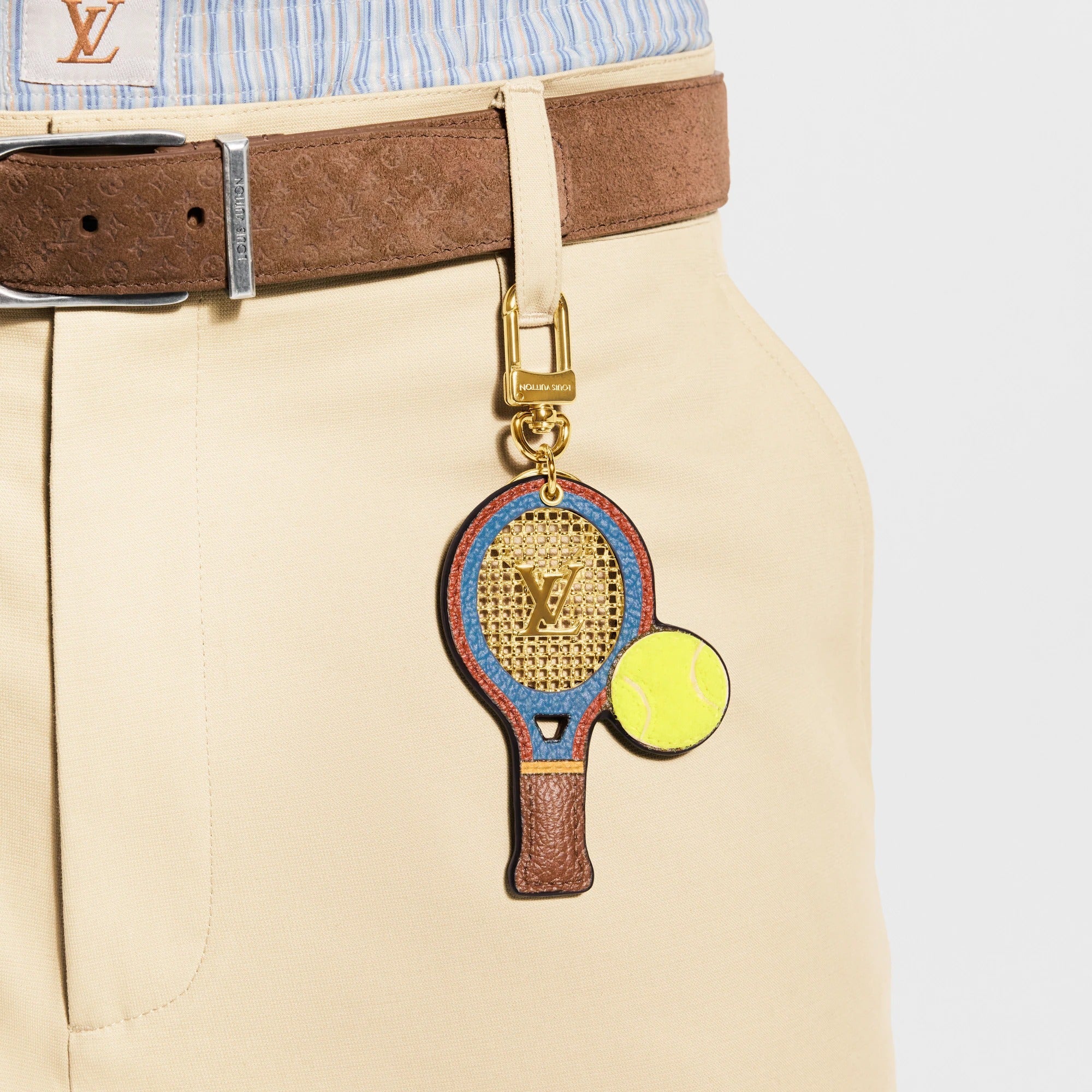 LV Tennis Racket Key Holder and Bag Charm