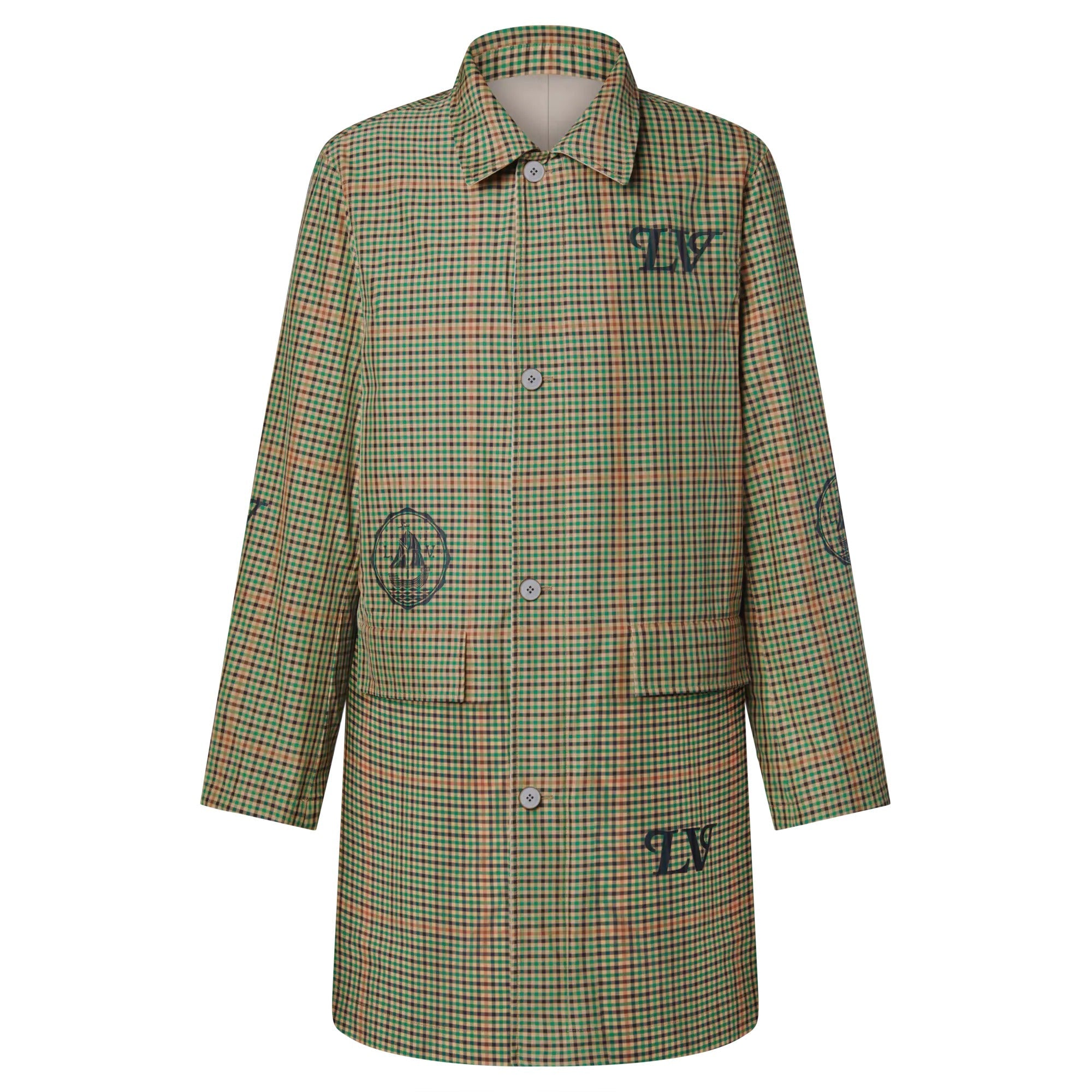 Graphic Reversible Raincoat