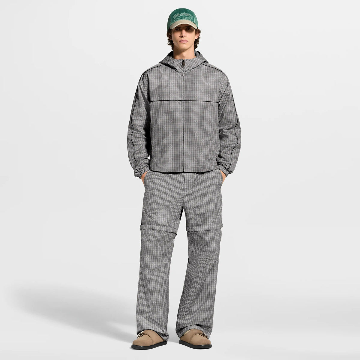 Monogram Check Convertible Pants