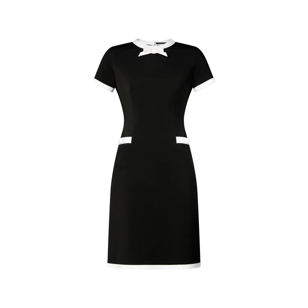 Graphic Trim Technical Jersey Dress