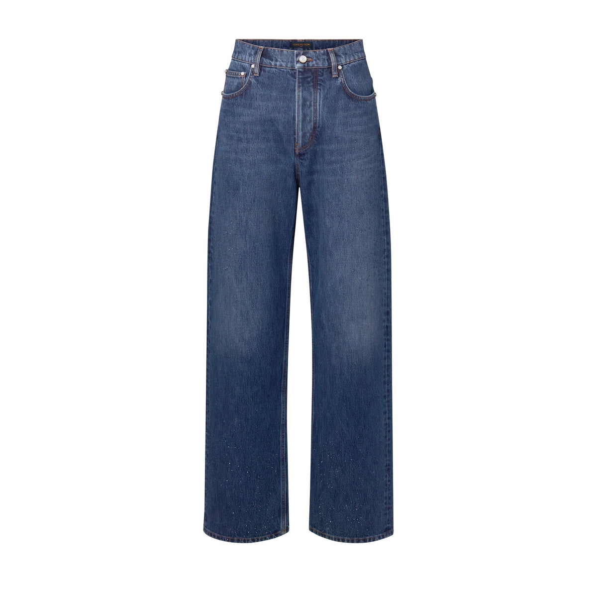 Embellished Denim Skate Pants