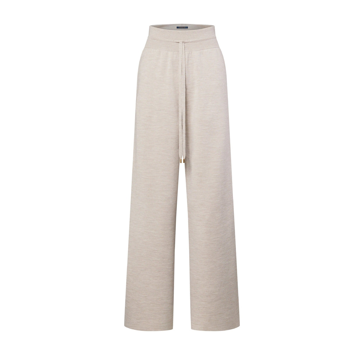 Stripe Accent Wide-Leg Jogging Pants