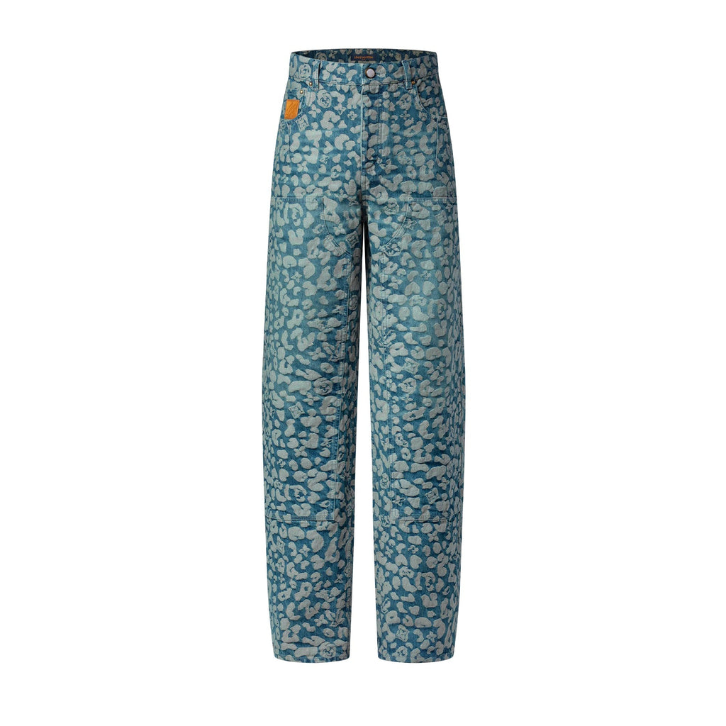 Jacquard Workwear Denim Pants
