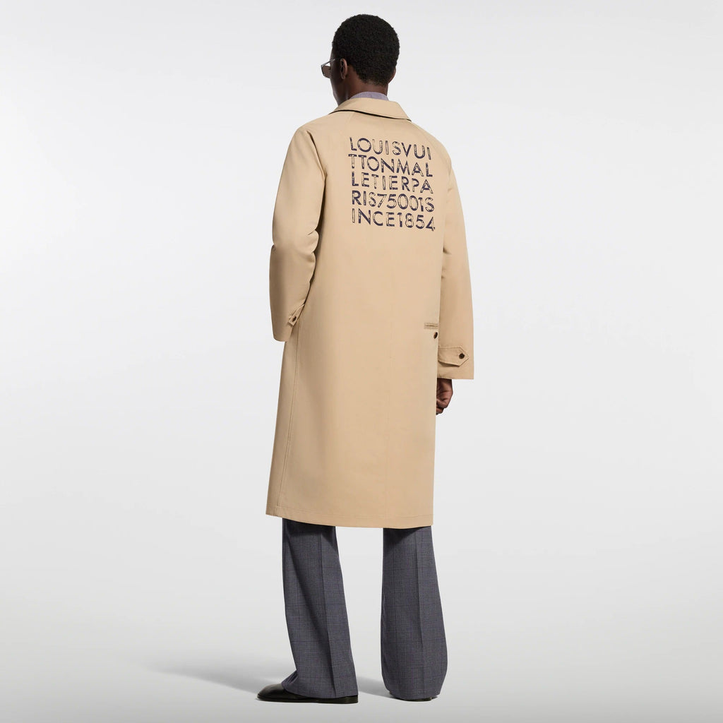 Reversible Cotton Silk Trench Coat