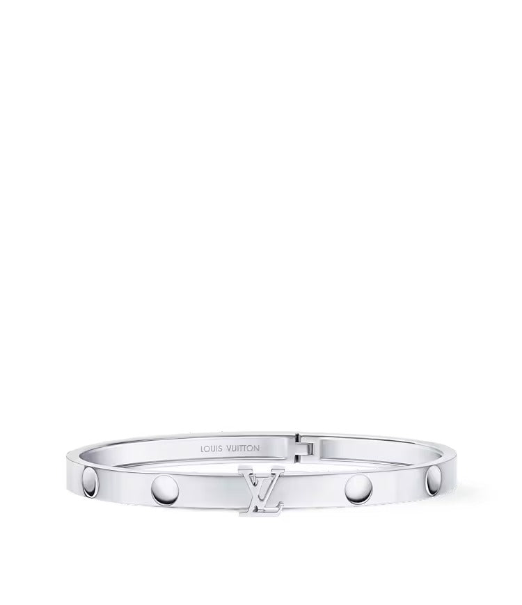 Empreinte Medium Bangle, White Gold
