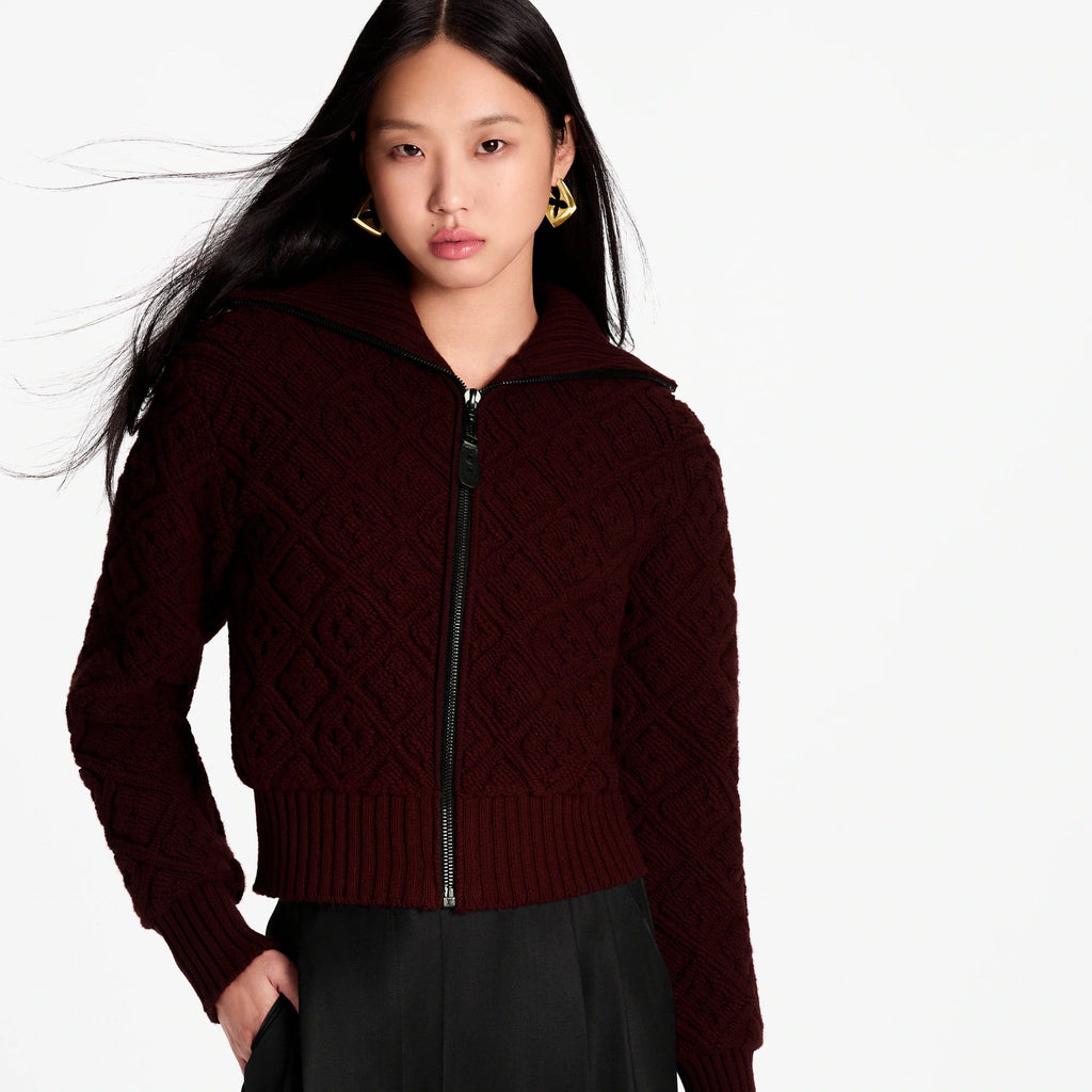 Monogram Flower Toweling Zip-Up Jacket