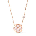 Color Blossom BB Sun Pendant, Pink Gold, Pink Mother-of-Pearl and Diamond