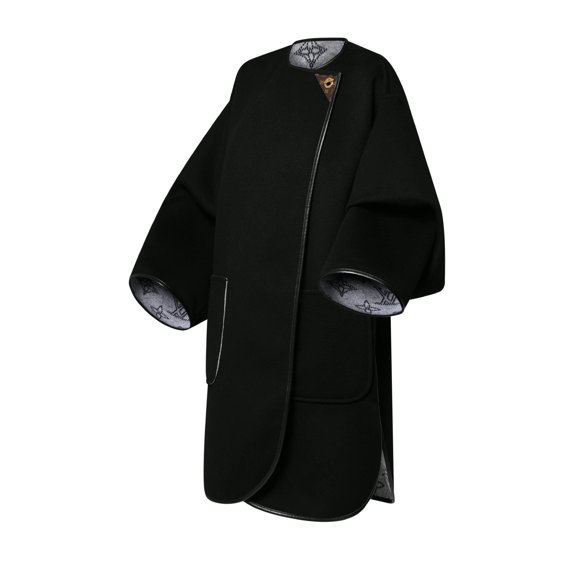 Double Face Toggle Detail Coat