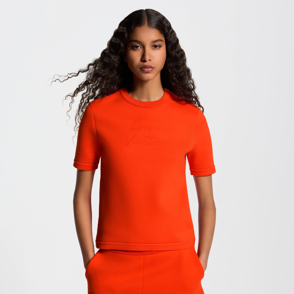 Cursive Signature Knit Top