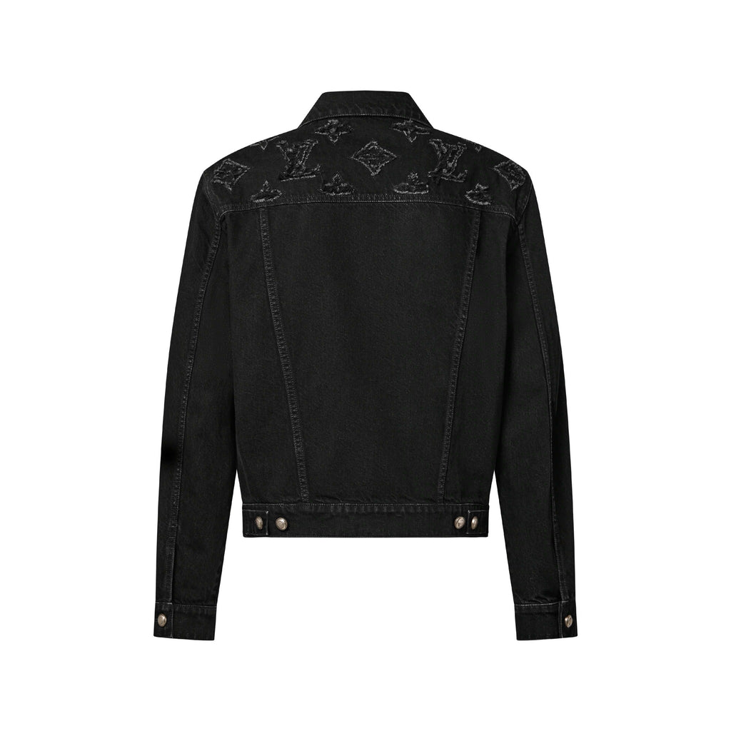 Monogram Destroy Denim Trucker Jacket