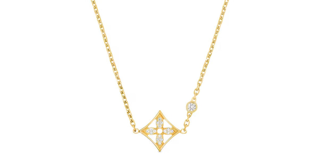 Idylle Blossom Pendant, Yellow Gold And Diamonds