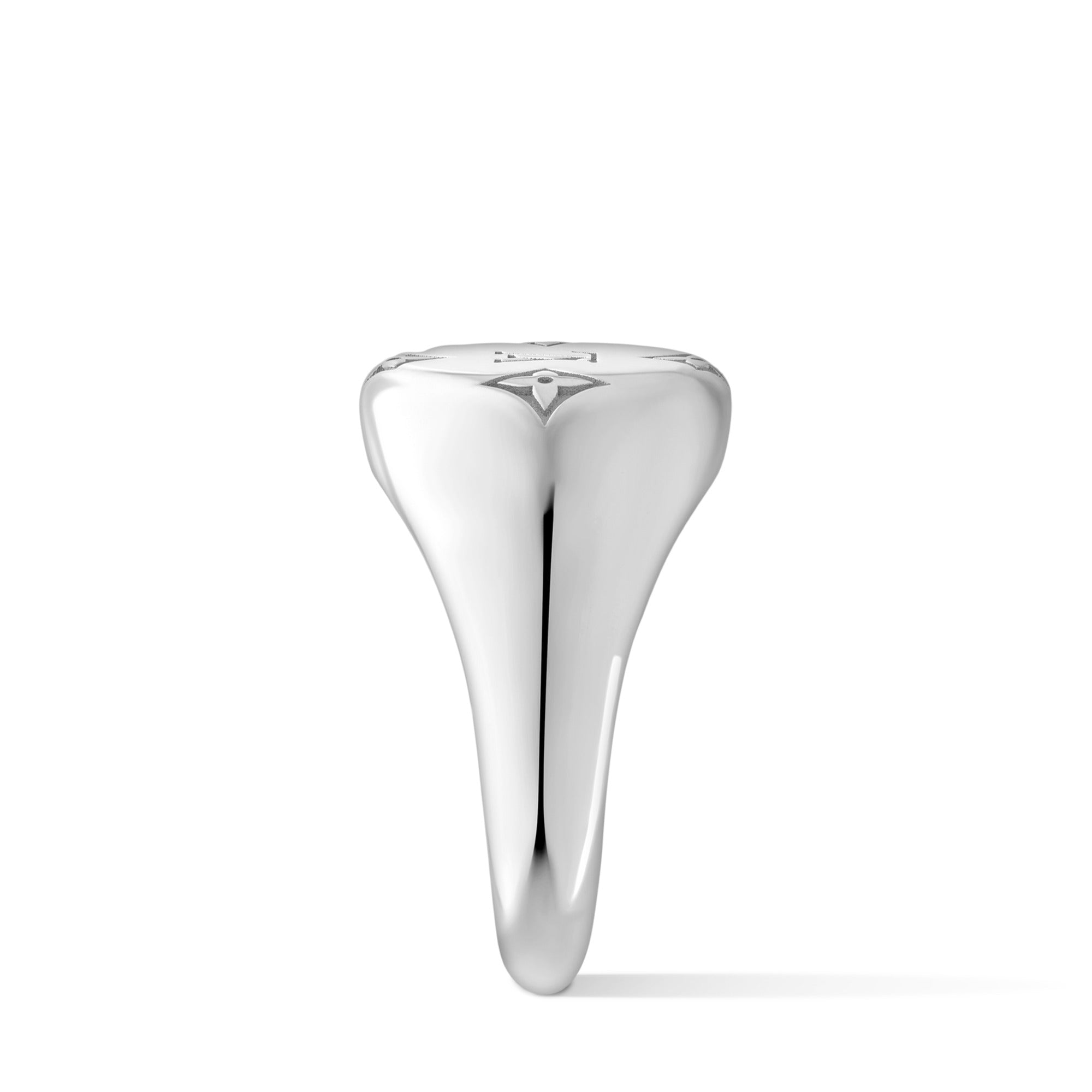 Les Gastons Vuitton Signet Ring, White Gold